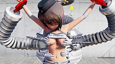Maho Nishizumi tickling