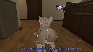 Hot Cagirl will do anything for you ?? Lewd Fantasy in VRchat [Full Video]