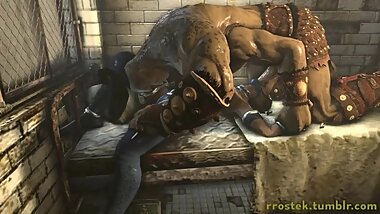 3D Porn Kitana Face fucked by Goro
