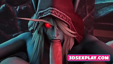 World of Warcraft Characters with Big Perfect Ass Gets Fucks