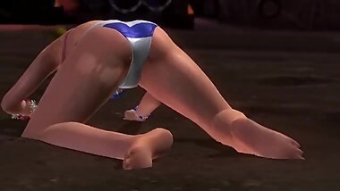 Dead or alive 5 sexy girls in bikini & thong losing animation ass exposures
