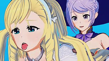 Bikini Warriors - Paladin X Futa Mage 3D Hentai