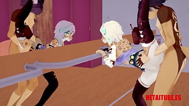 Furry Yiff Hentai - Dog Fucks Leopards in Front Of Miracle