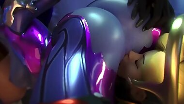 Widowmaker enjoying Mercy's eating skills