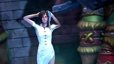 Ada Wong Fucked by Two Warcraft Orcs
