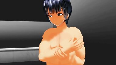 3D girl kick balls
