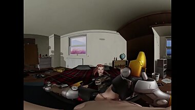 Brigitte leg up 3D VR SBS 4K 180