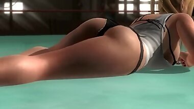 Dead or alive 5 blonde Milf Rachel in tight bikini thong hot ass exposure !