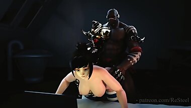 Mei and Doomfist Scene Animation