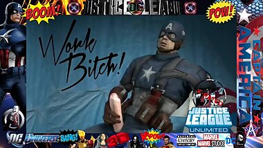 CAPTAIN AMERICA...The Justice League X-Rated 3D