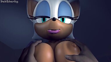 You Fuck Rouge the Bat and Play With Her Tits
