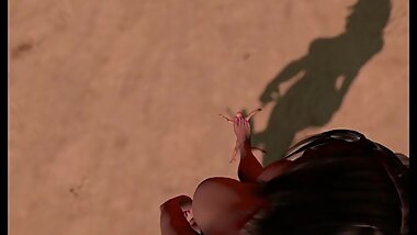 Sticky Walk (Giantess Trample) - First Step