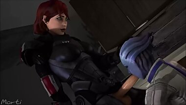 After hours in Shepard's apartment