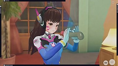 [CM3D2] OVERWATCH HENTAI - D.VA FUCKED HARD IN THE PUSSY