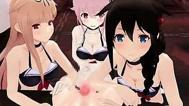 KanColle girls Blowjob by KoAnnIe iwara