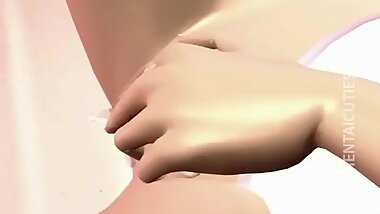 Sexy 3D hentai bitch wank dick