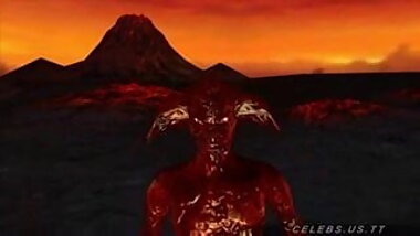 3D Model fucked by a daemon in hell