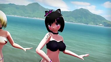 MMD Kaat?Luna?Izumi - Hi-Fi Raver