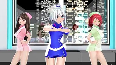 MMD Kimagure Mercy with Nurses and a lot more