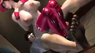 Hentai 3D busty pizza chick gives sex of the century HOT try not to CUM
