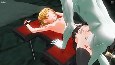 [CM3D2] Madoka Magica Hentai - Mami Tomoe Becomes Kyubey's Cum Dumpster