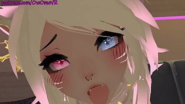 Shy Catgirl puts on a show for you ??Solo Masturbation in Virtual Reality [VRchat] 3d hentai camgirl