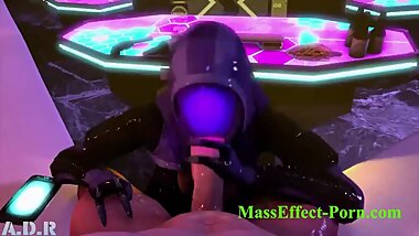 Tali Sucking With Her Mask On
