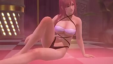 DOAX3F Honoka Butt Physics in Pole Dance Gravures! (Butt Emphasis)
