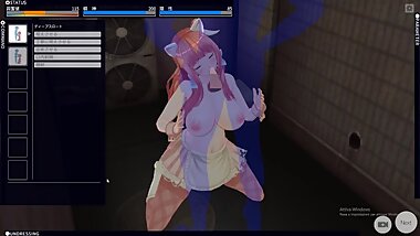 Public Blowjob from a cute maid-CUSTOM MAID 3D2