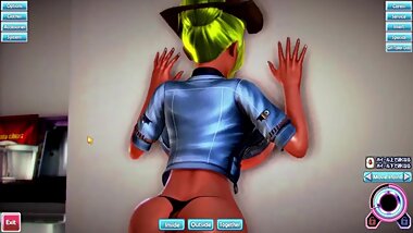 Busty Blonde 3D MMD SFM Anime Eroge 2
