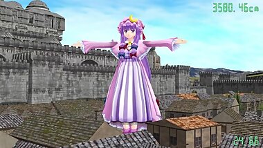 [3D MMD Giantess] Patchouli Growth & Shrinking Dance with Koakuma HQ by Tappi