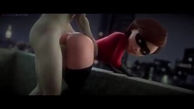 ELASTIGIRL FUCKED IN THE ASS COMPILATION