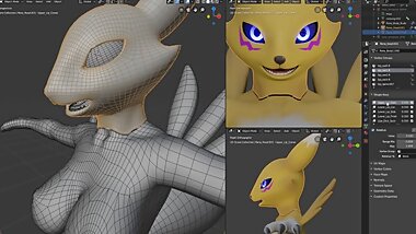 Renamonm Shapekey WIP