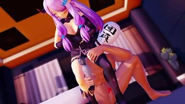 [MMD] R-18 Grabble Etch-Narumea Sister And Nyupunipu Hen