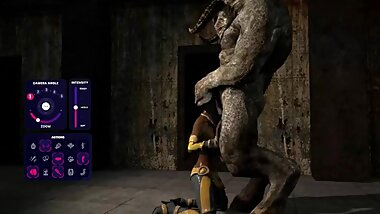 Monster fucks a bitch