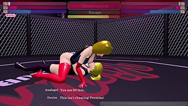 AnaloGirl subdued by Futa Doggystyle! - Kinky Fight Club