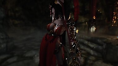 skyrim Chaurus and armor heroine porn