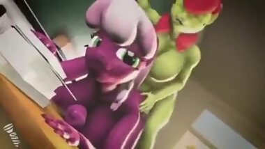 [MMD] R-18 Futanari pony 3d