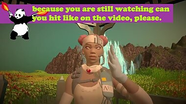lifeline from Apex Legends with Katana pumping to the song groove beat