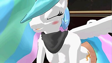 [MMD] Anthro Celestia Fun