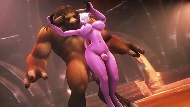WARCRAFT - DRAENEI X TAUREN PORN FUCKING BIG DICK CARTOON POV