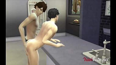 Haikyuu Yaoi - Oikawa x Akaashi Blowjob, fingering & Bareback