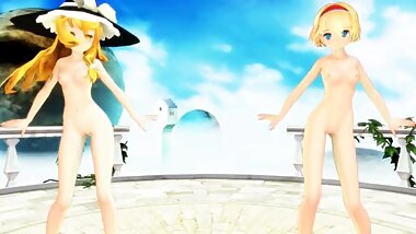 MMD Marisa and Alice Sweet Magic