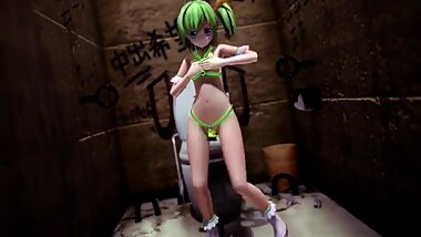 3d toilet teen dance slut