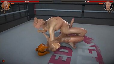 Tiffany VS Thumper (Naked Fighter 3D)