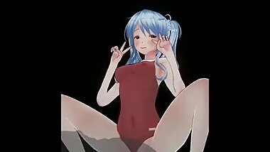 3d ????? girl in red swimsuit
