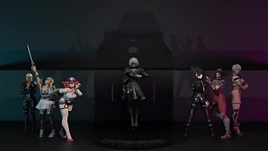 2B Figurine Cum Jar - 3D Animation